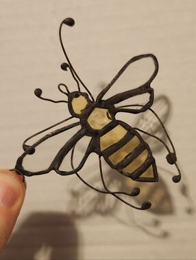 Honey Bee Stained Glass Sun Catcher
